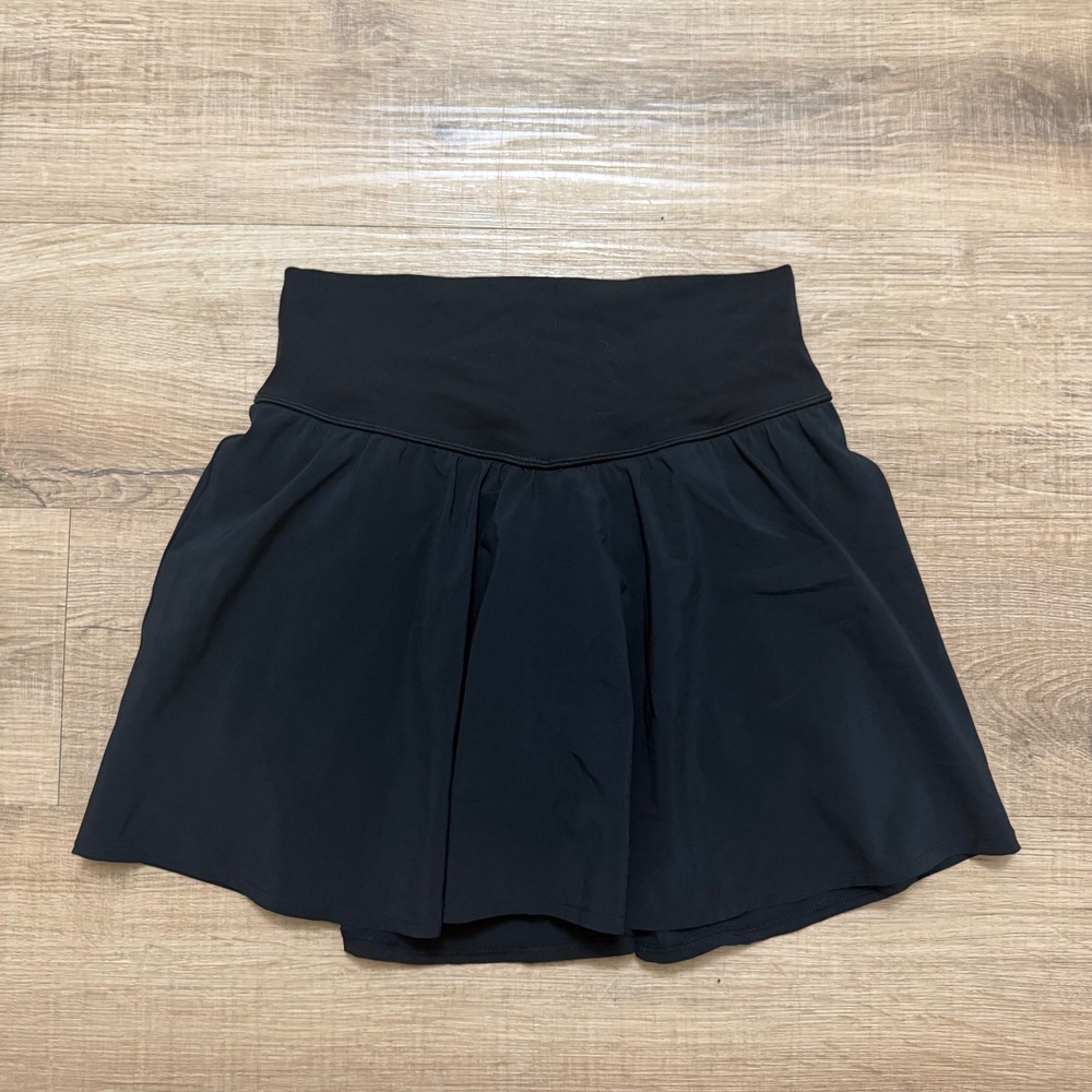 OFFLINE by Aerie Black Pleated Athletic Skort Tennis Golf Skirt Womens Medium